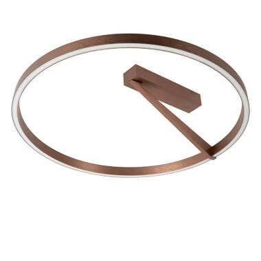 Image of Lucide Applause 600 CCT LED Semi-Flush Ceiling Light with Remote Control