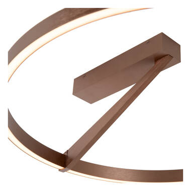 Image of Lucide Applause 600 CCT LED Semi-Flush Ceiling Light with Remote Control