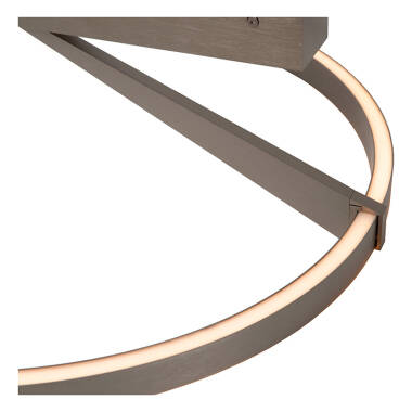 Image of Lucide Applause 600 CCT LED Semi-Flush Ceiling Light with Remote Control