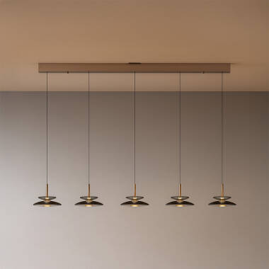 Image of Lucide Santiago LED 5 Light Bar Ceiling Pendant Light