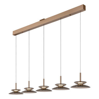 Image of Lucide Santiago LED 5 Light Bar Ceiling Pendant Light