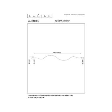 Image of Lucide Janderin LED Flush Ceiling Light with Remote Control