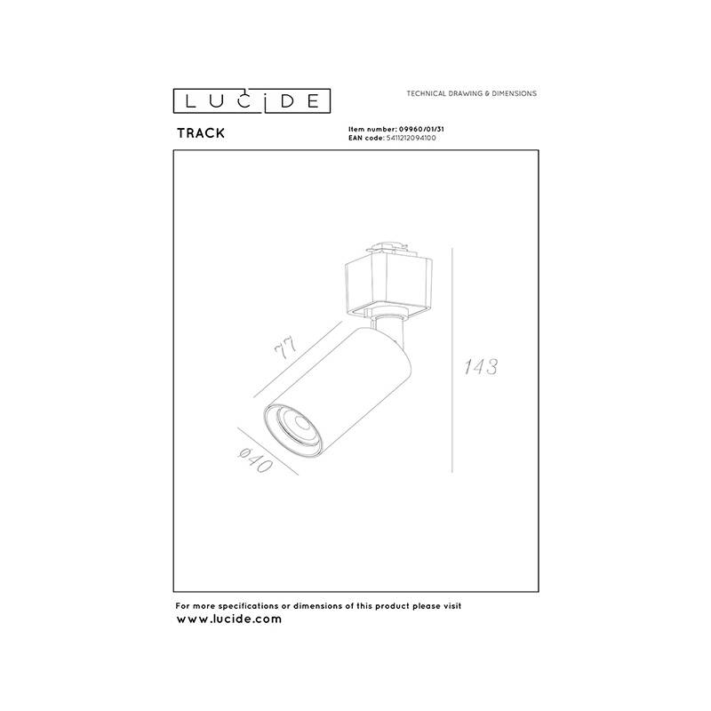 Image of Lucide Ritmo 1 Circuit Track Spotlight