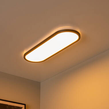 Image of Lucide Elly 600 CCT LED Flush Ceiling Light with Remote Control