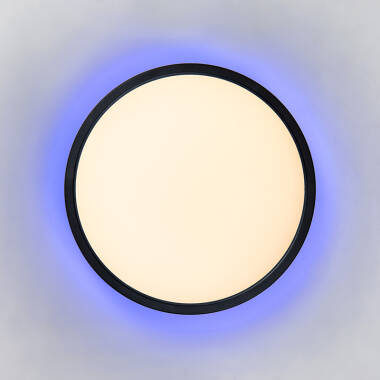 Image of Lucide Castor LED Flush Ceiling Light with Remote Control