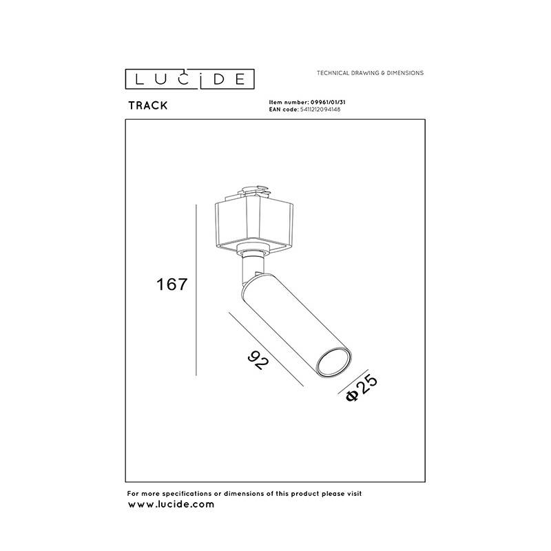 Image of Lucide Keoni 1 Circuit Track Spotlight