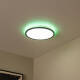 Image of Lucide Castor LED Flush Ceiling Light with Remote Control