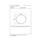 Image of Lucide Castor LED Flush Ceiling Light with Remote Control