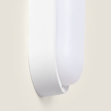 Image of Hublot Oval 15W LED Outdoor Flush Ceiling Light IP65