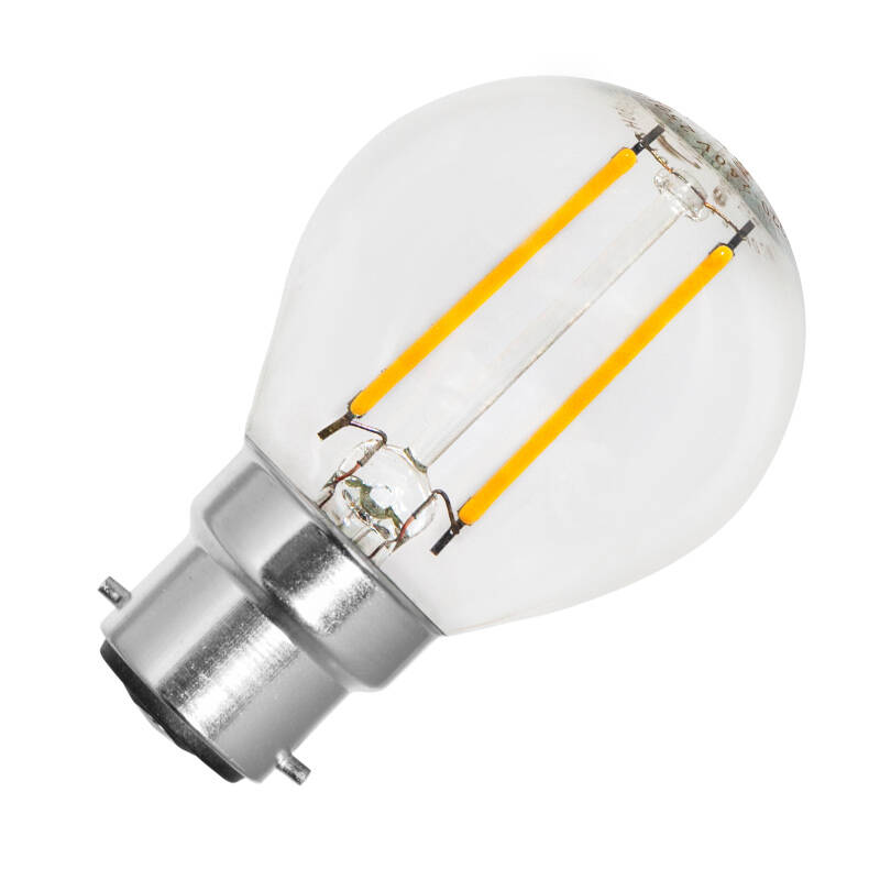 Image of Envirolight 2W Warm White Non-Dimmable LED Decorative Filament Golfball Bulb