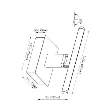 Image of Edit Slimline 197 USB Rechargeable LED Touch Picture Light