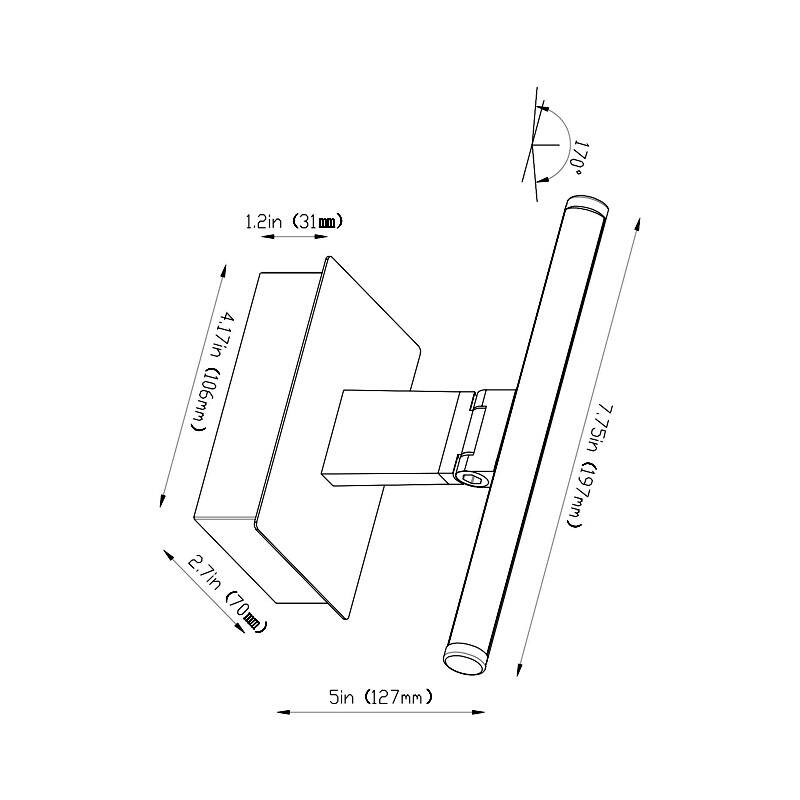 Image of Edit Slimline 197 USB Rechargeable LED Touch Picture Light
