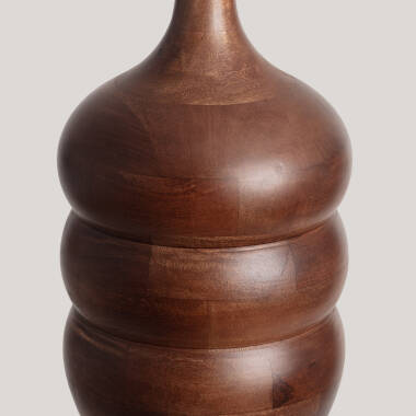 Image of Iluzzia Kanan I Wood Ceiling Pendant Light