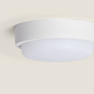 Image of Hublot Round 15W LED Outdoor Flush Ceiling Light