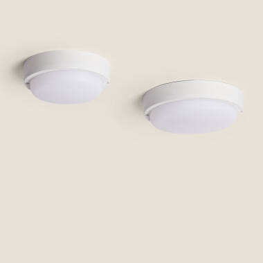 Image of Hublot Round 15W LED Outdoor Flush Ceiling Light