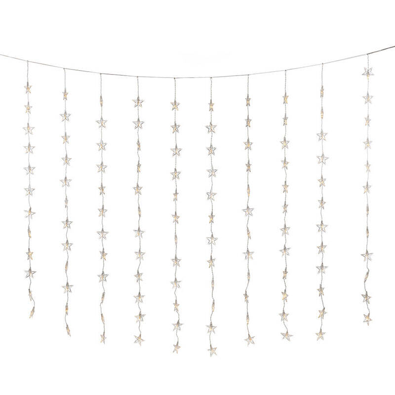 Image of Konstsmide 1.4M Warm White LED Star Curtain Lights