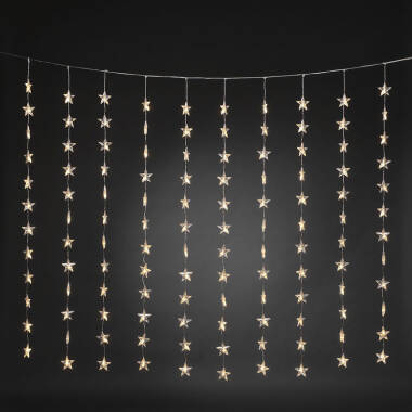 Image of Konstsmide 1.4M Warm White LED Star Curtain Lights