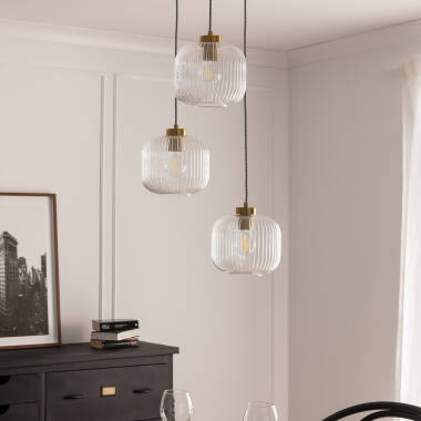 Edit Wilde 3 Light Glass Cluster Ceiling Pendant