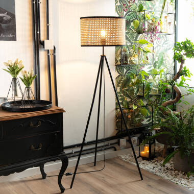 Edit Huela Rattan Floor Lamp