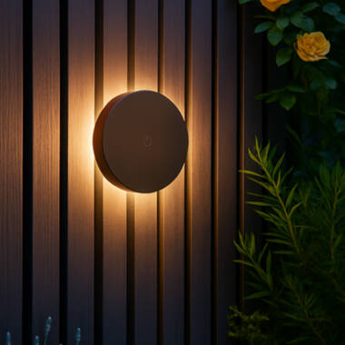 Edit Rhodes USB Rechargeable CCT LED Outdoor Flush Wall Light