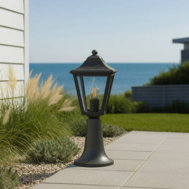 Image of Edit Coastal Pebble Outdoor Pedestal Light