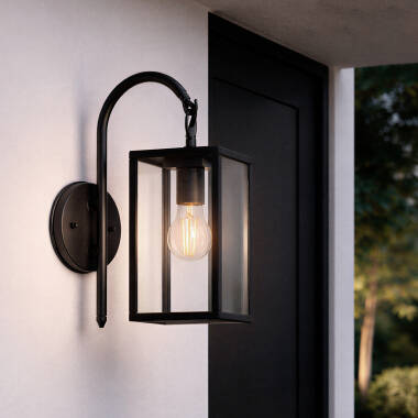 Image of Edit Atrium Outdoor Hanging Lantern Wall Light