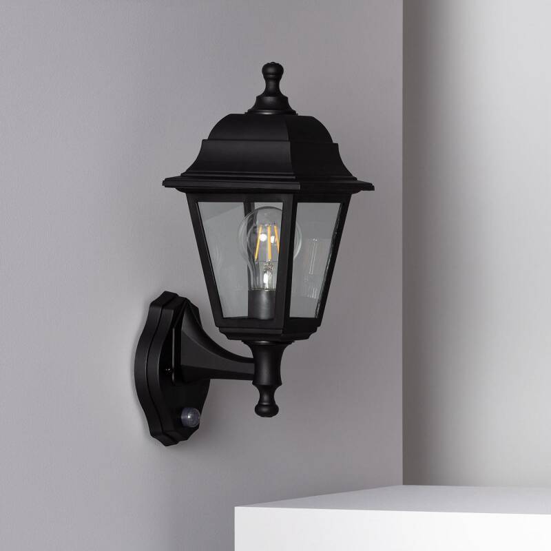 Image of Edit Coastal Sennen Outdoor Lantern Wall Light with PIR Sensor