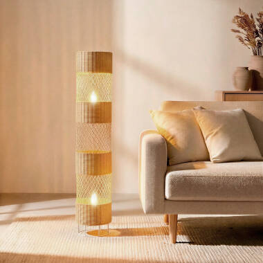 Image of Edit Rubra Bamboo Floor Lamp