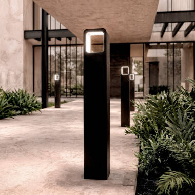 Image of Edit Emerita 6W Warm White LED Outdoor Bollard Light 80cm