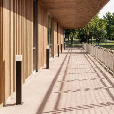 Image of Edit Augusta 740 Outdoor Bollard Light - Black