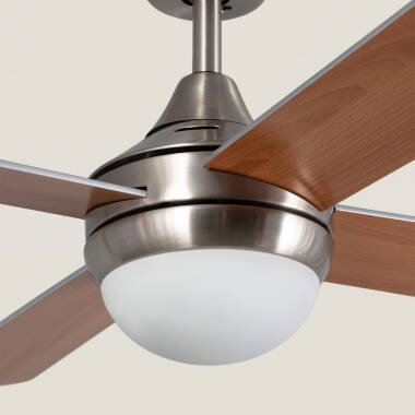 Image of Navy Ceiling Fan with Light and Remote Control 110cm
