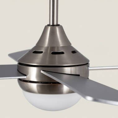 Image of Navy Ceiling Fan with Light and Remote Control 110cm
