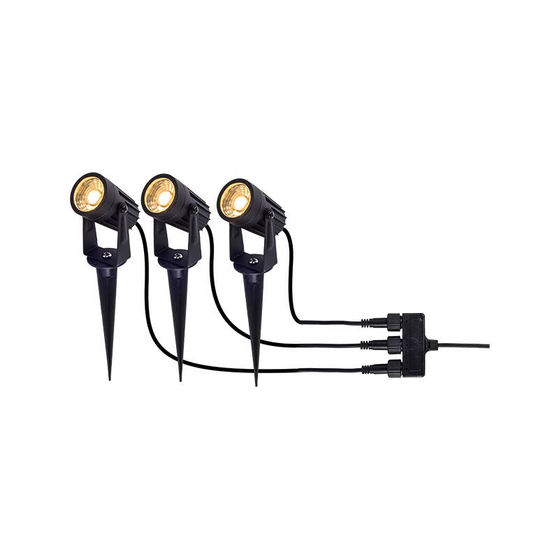 Image of Easyfit Core 12v Garden Lights - Wisteria LED Outdoor Spotlight Kit - 3 Lights