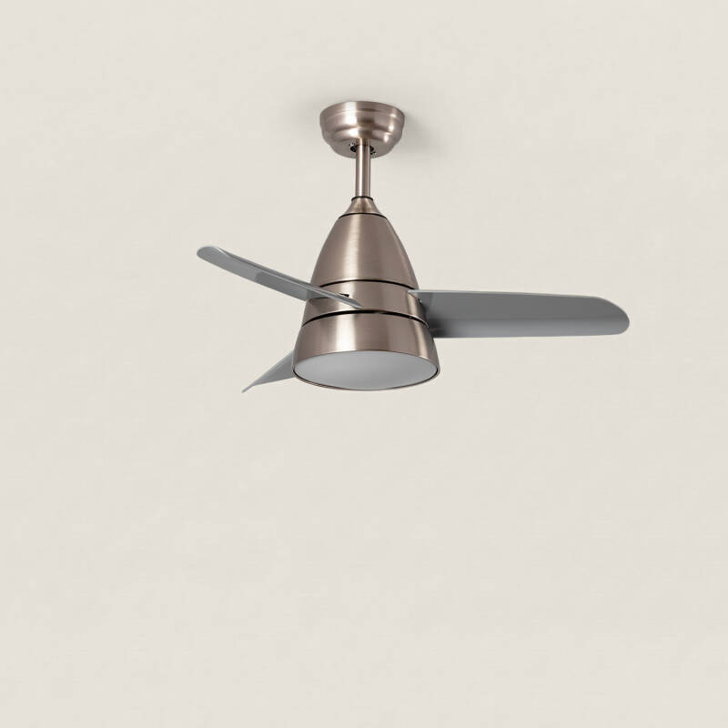 Image of Edit Industrial 15W Colour Selectable LED Ceiling Fan 91cm with DC Motor