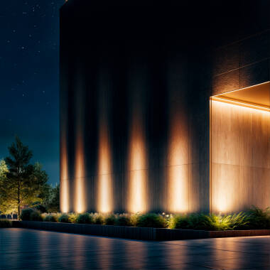 Image of Outdoor GU10 Spotlight Simba IP65 with Spike