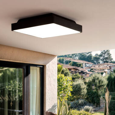 Julius Square Bathroom Flush Ceiling Light
