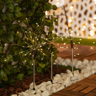 Image of Suri Dandelion Solar LED Stake Light - Set of 3