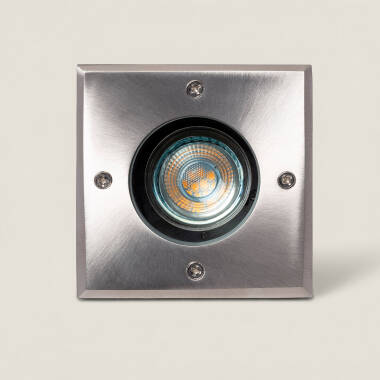 Image of Square Recessed Ground Light for GU10 Light Bulb