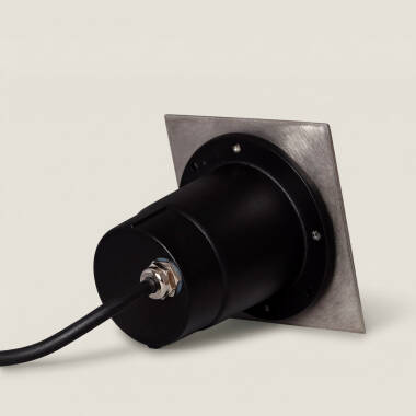 Image of Square Recessed Ground Light for GU10 Light Bulb