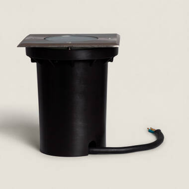 Image of Square Recessed Ground Light for GU10 Light Bulb