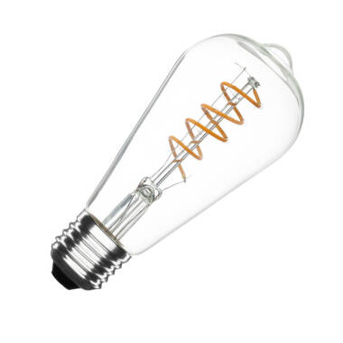 4W Warm White Dimmable LED Filament Spiral Squirrel Cage Bulb
