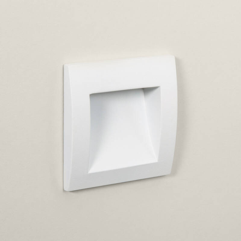 Image of Edit Leif 4W LED Outdoor Square Recessed Wall Light
