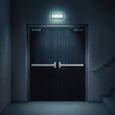 Image of 3W Maintained/Non-Maintained LED Emergency Bulkhead with Ceiling Kit