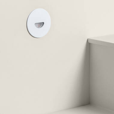 Image of Edit Guell 2W LED Round Aluminium Wall Spotlight IP65