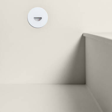 Image of Edit Guell 2W LED Round Aluminium Wall Spotlight IP65