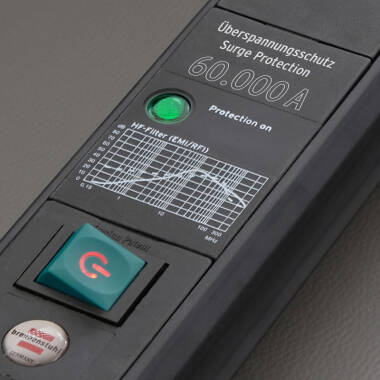 Image of Brennenstuhl Premium-Line 60.000A Extension Lead with Surge Protection & USB Charger - 3M