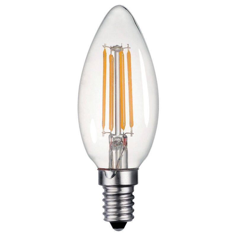 Image of Dar 4W 400lm Dimmable LED Vintage Decorative Filament Candle Bulb