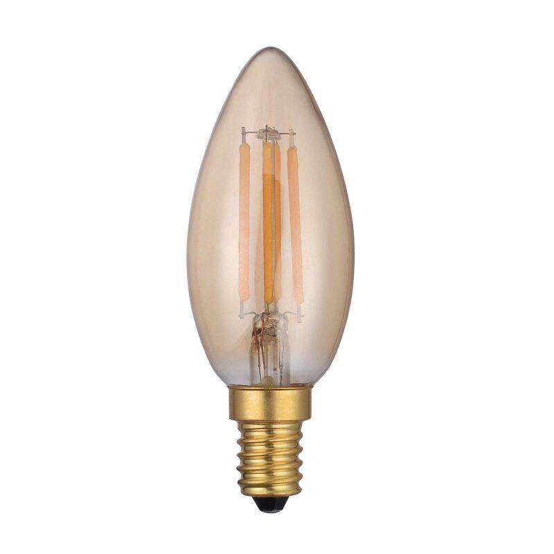 Image of Dar 4W 250lm Dimmable LED Vintage Decorative Filament Candle Bulb