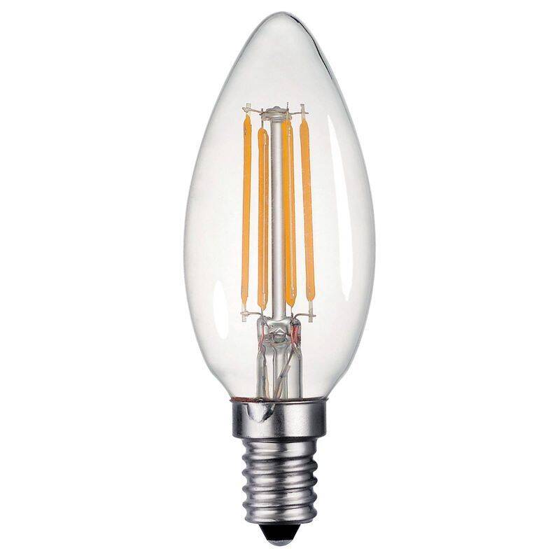Image of Dar 4W 400lm Dimmable LED Decorative Filament Candle Bulb