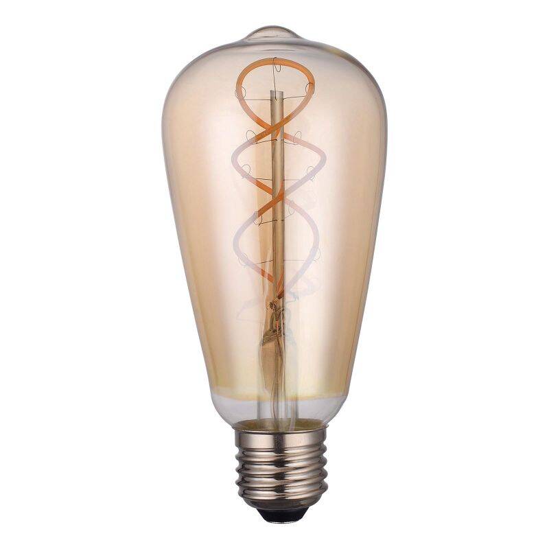 Image of Dar 4W 160lm Dimmable LED Vintage Decorative Filament Squirrel Cage Bulb